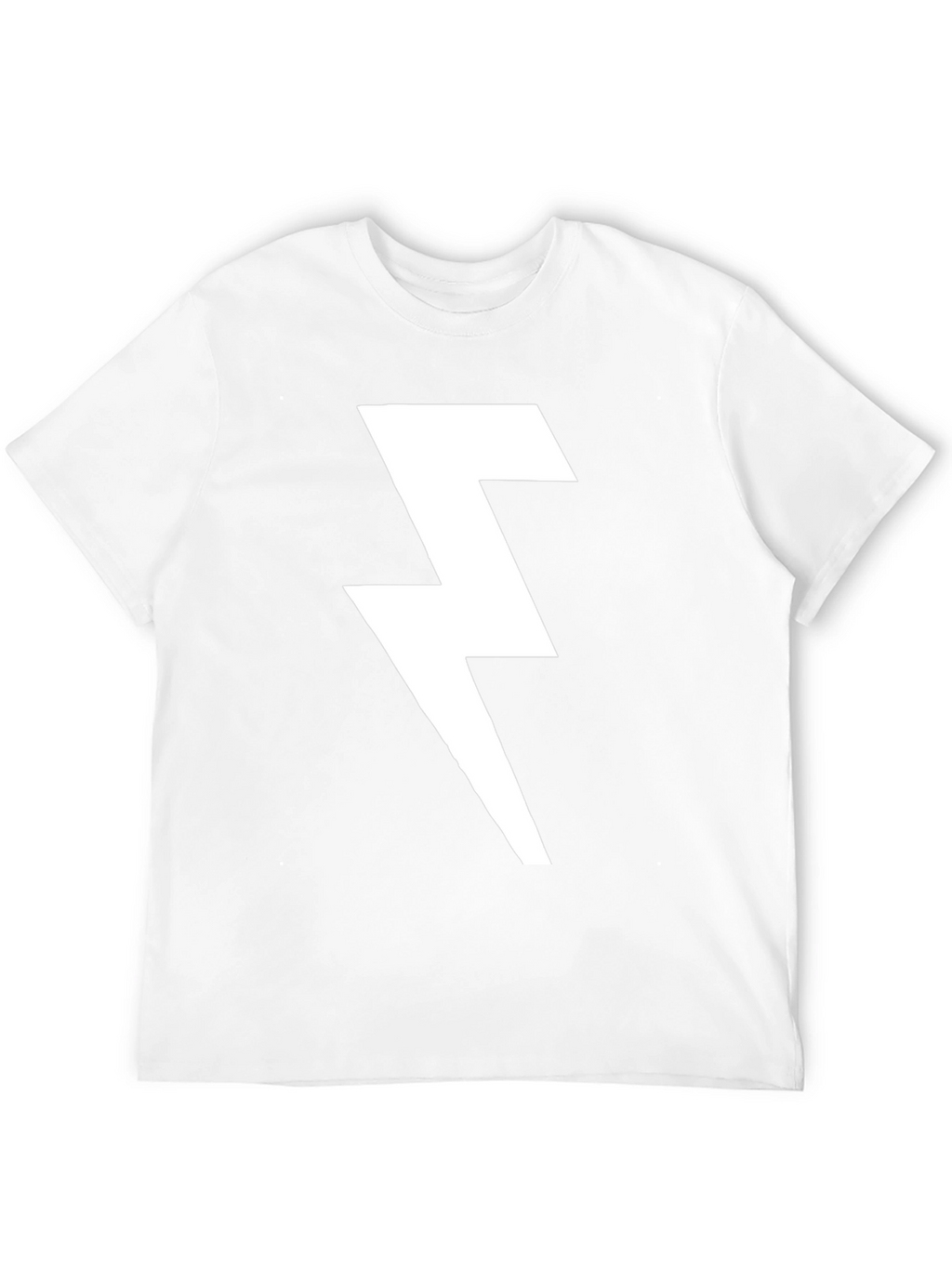 Lightning Bolt Graphic T-Shirt - Bold Black Tee