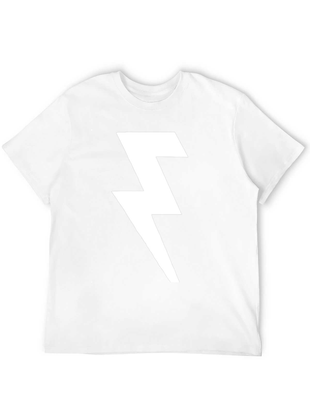 Lightning Bolt Graphic T-Shirt - Bold Black Tee