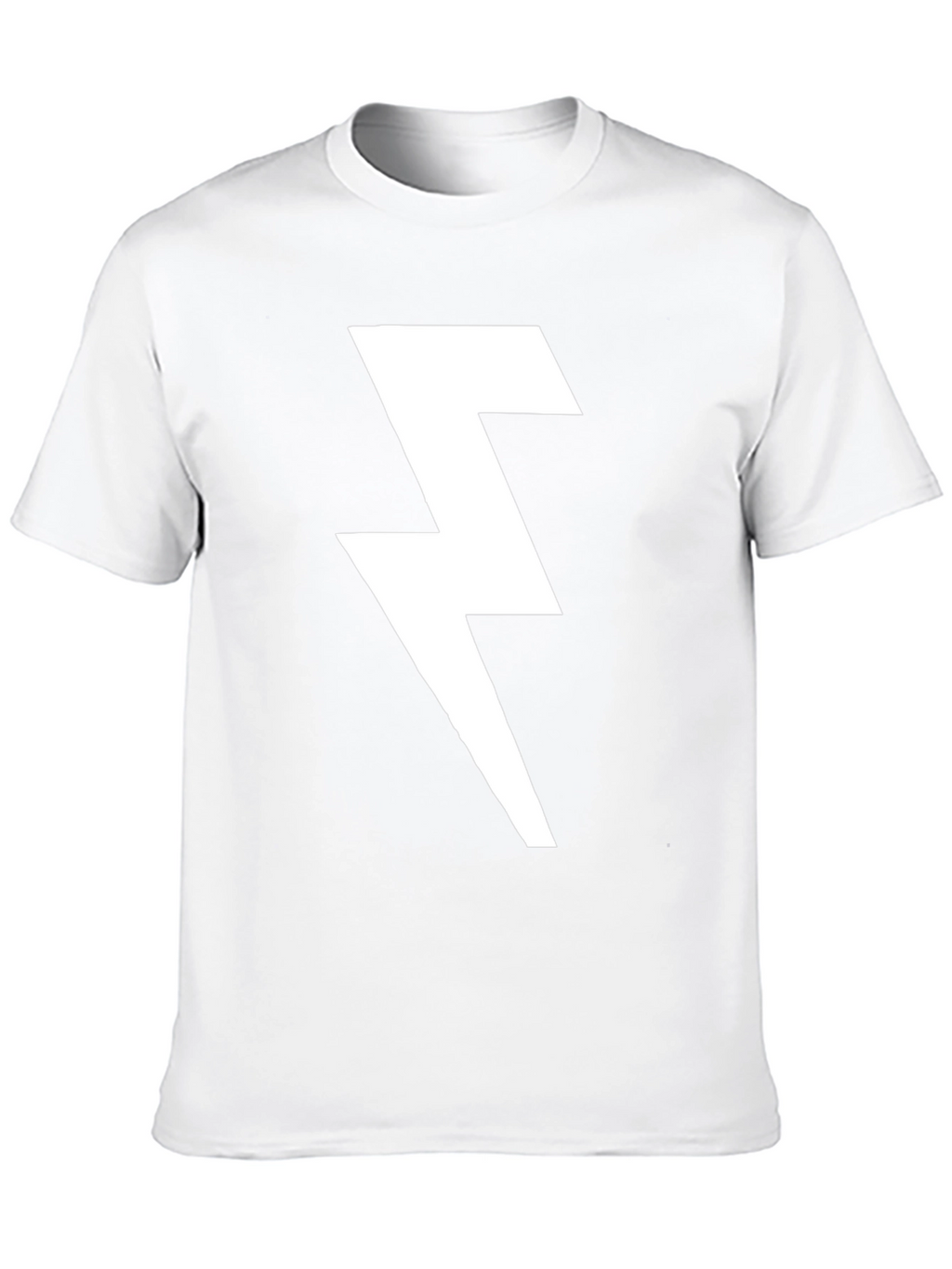 Lightning Bolt Graphic T-Shirt - Bold Black Tee