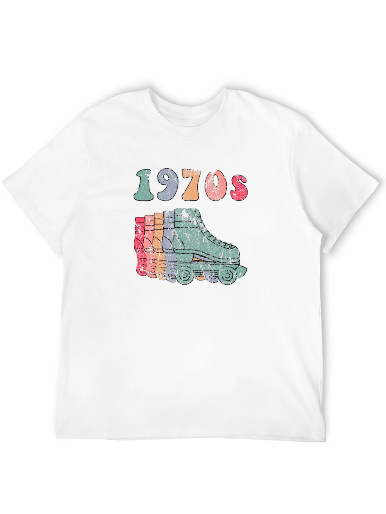 Retro 1970s Roller Skate Graphic Tee