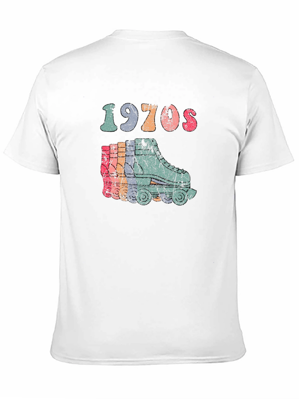 Retro 1970s Roller Skate Graphic Tee