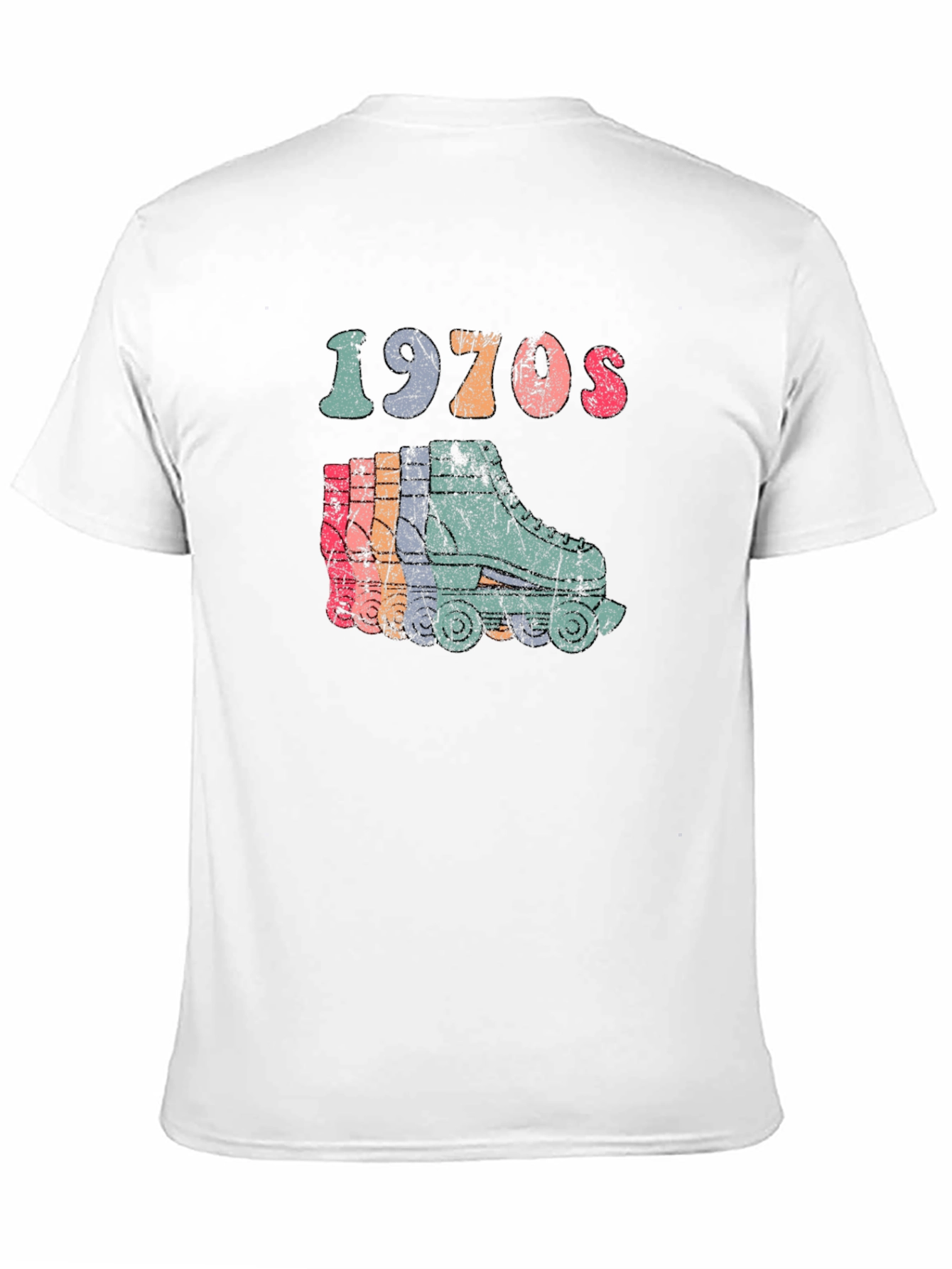 Retro 1970s Roller Skate Graphic Tee