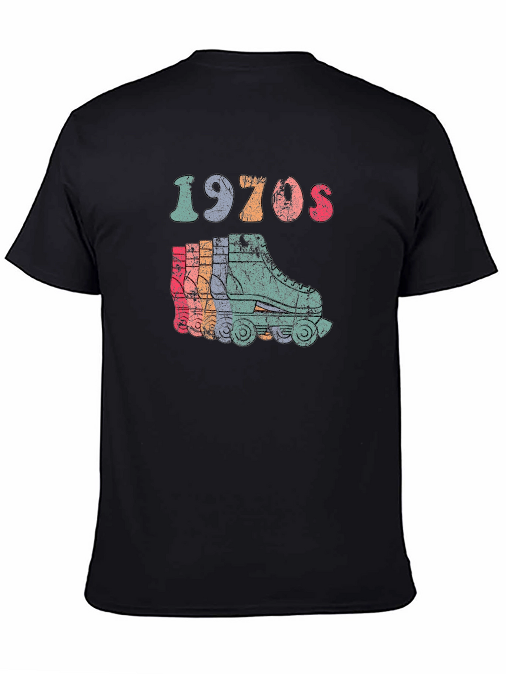 Retro 1970s Roller Skate Graphic Tee