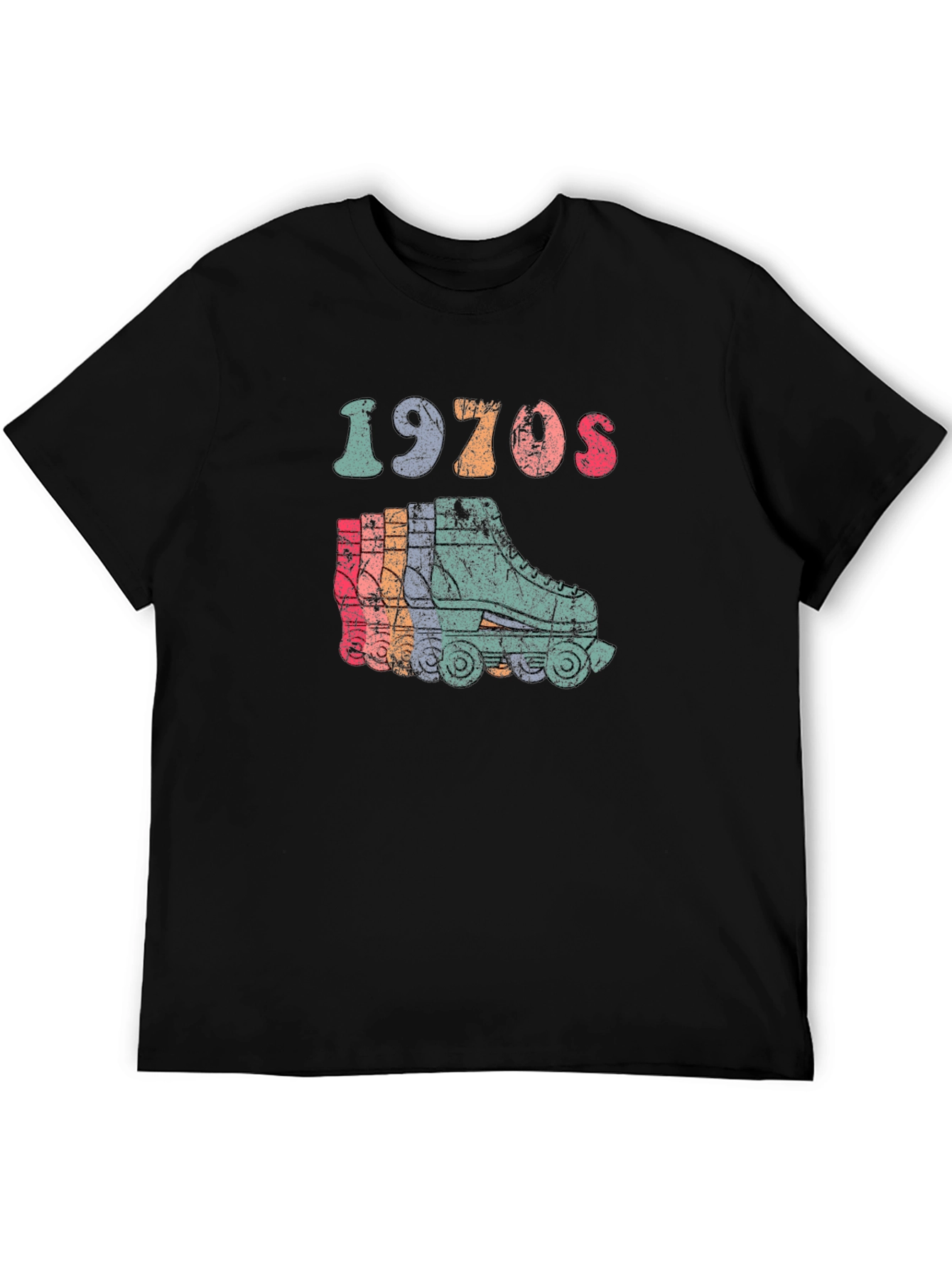 Retro 1970s Roller Skate Graphic Tee