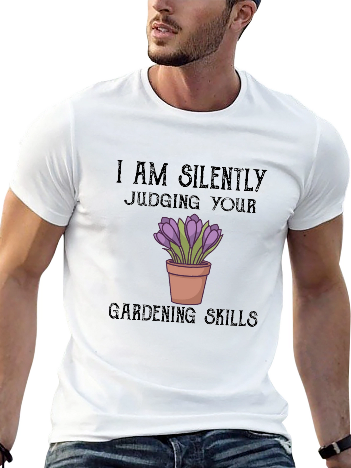 Silently Judging Gardening Skills T-Shirt