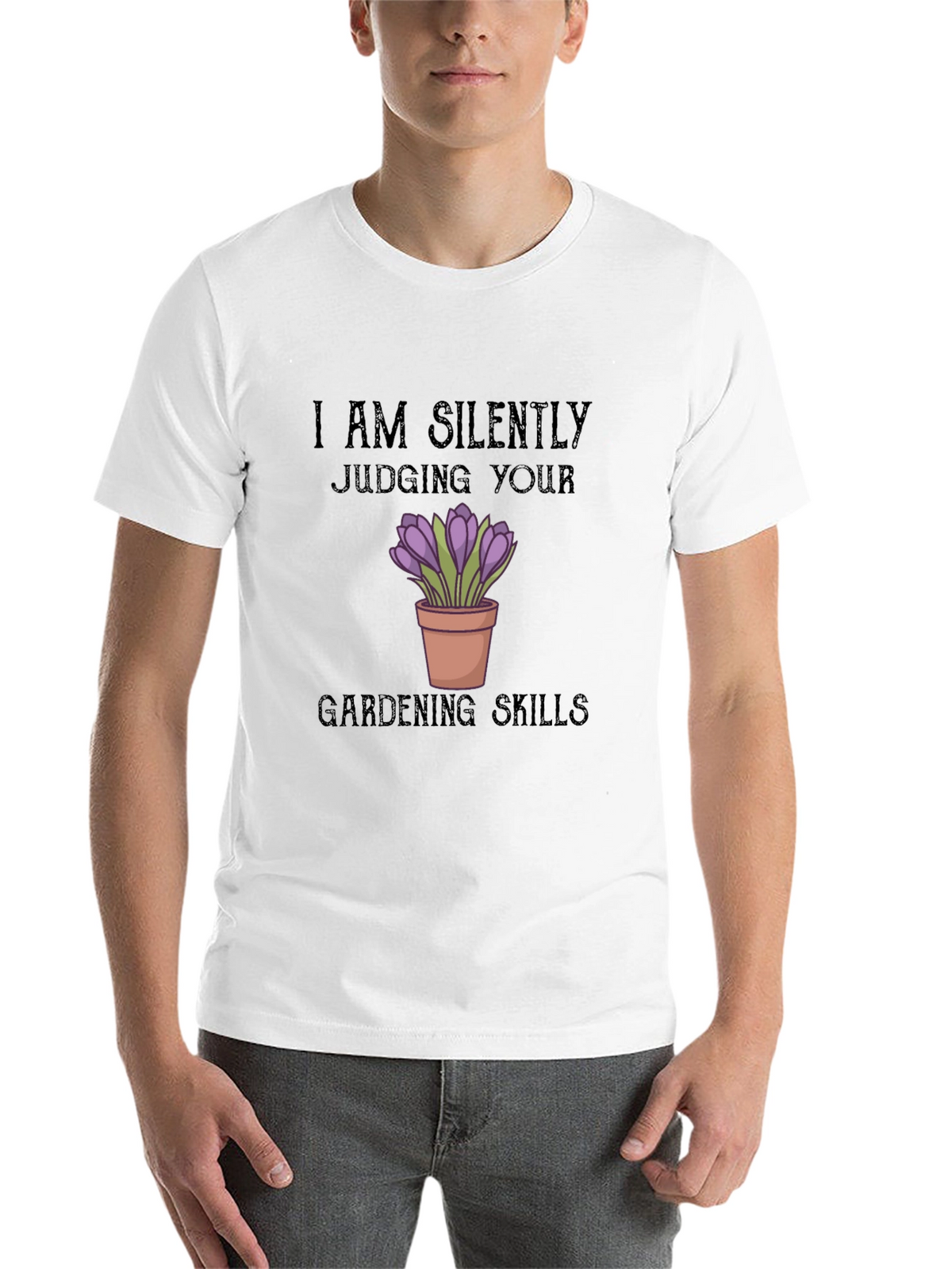 Silently Judging Gardening Skills T-Shirt