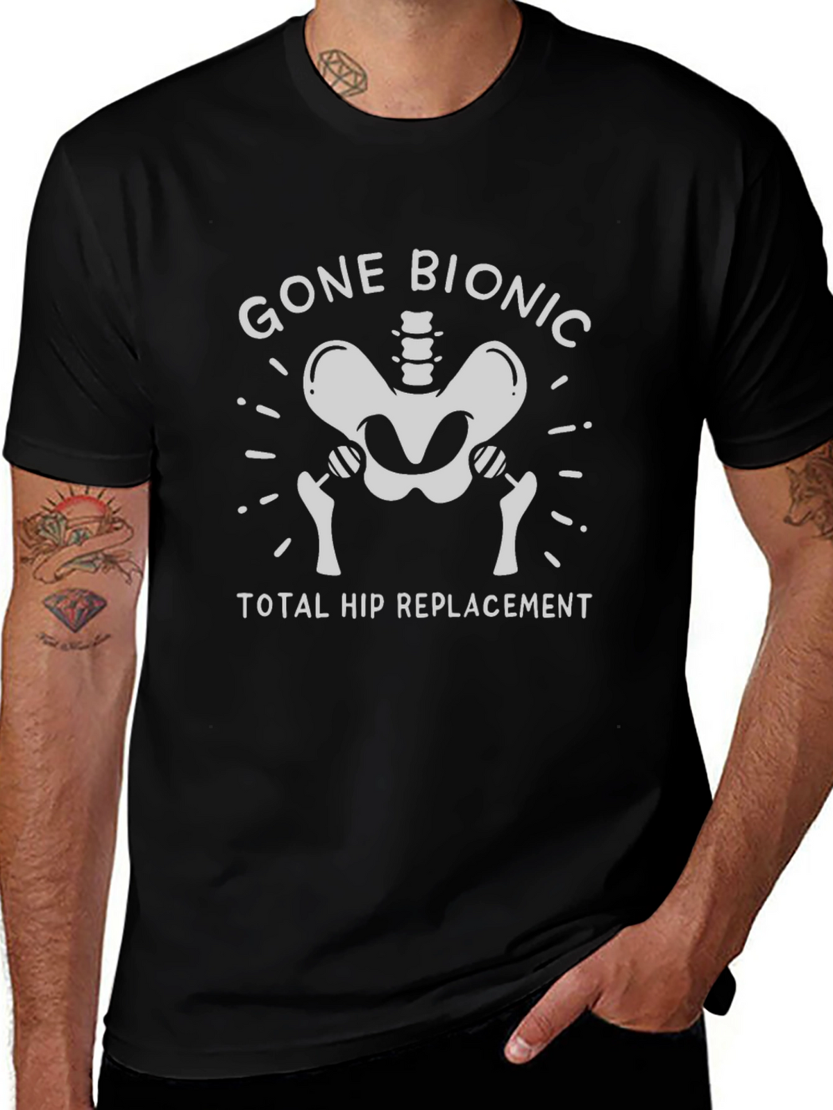 Gone Bionic Total Hip Replacement T-Shirt