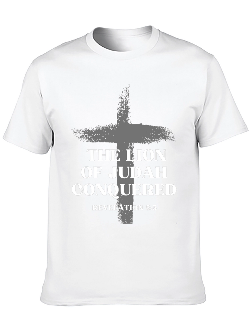 Lion of Judah Conquered Black T-Shirt Revelation 5:5