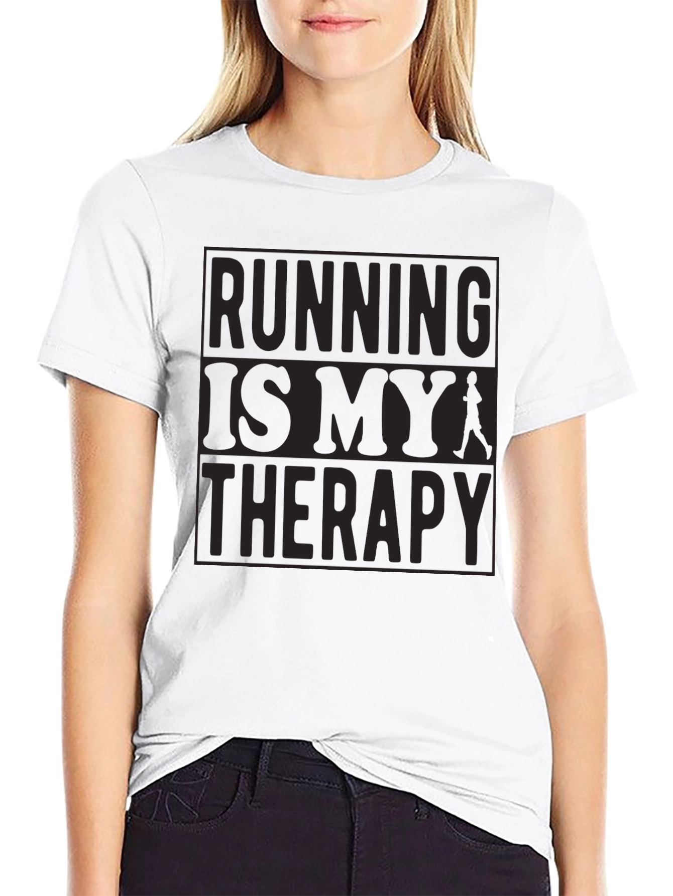 Running is My Therapy Graphic T-Shirt