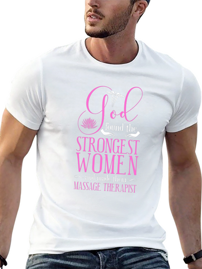 Massage Therapist Strong Women Graphic T-Shirt