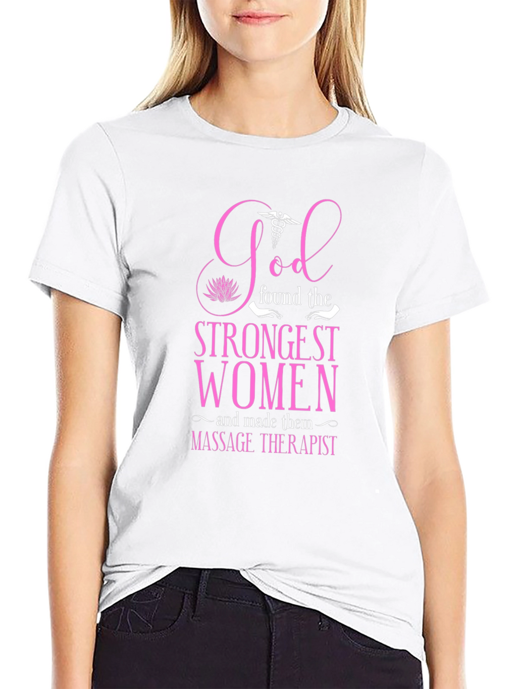 Massage Therapist Strong Women Graphic T-Shirt