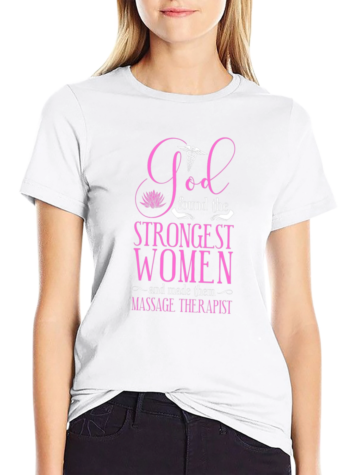 Massage Therapist Strong Women Graphic T-Shirt