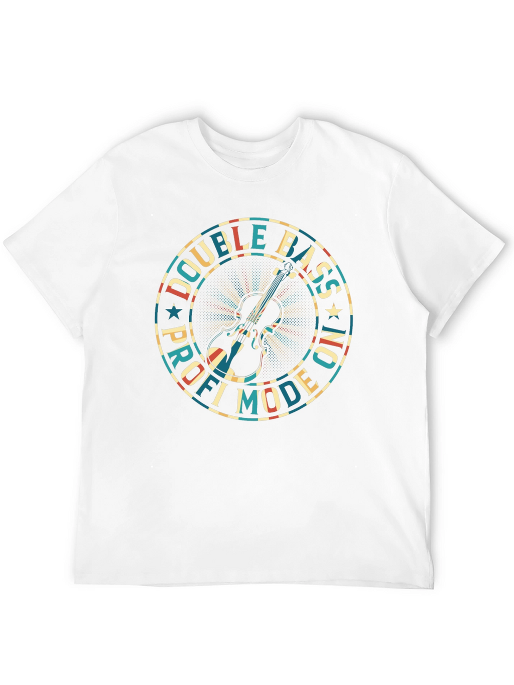 Double Bass Pro Mode On Black T-Shirt