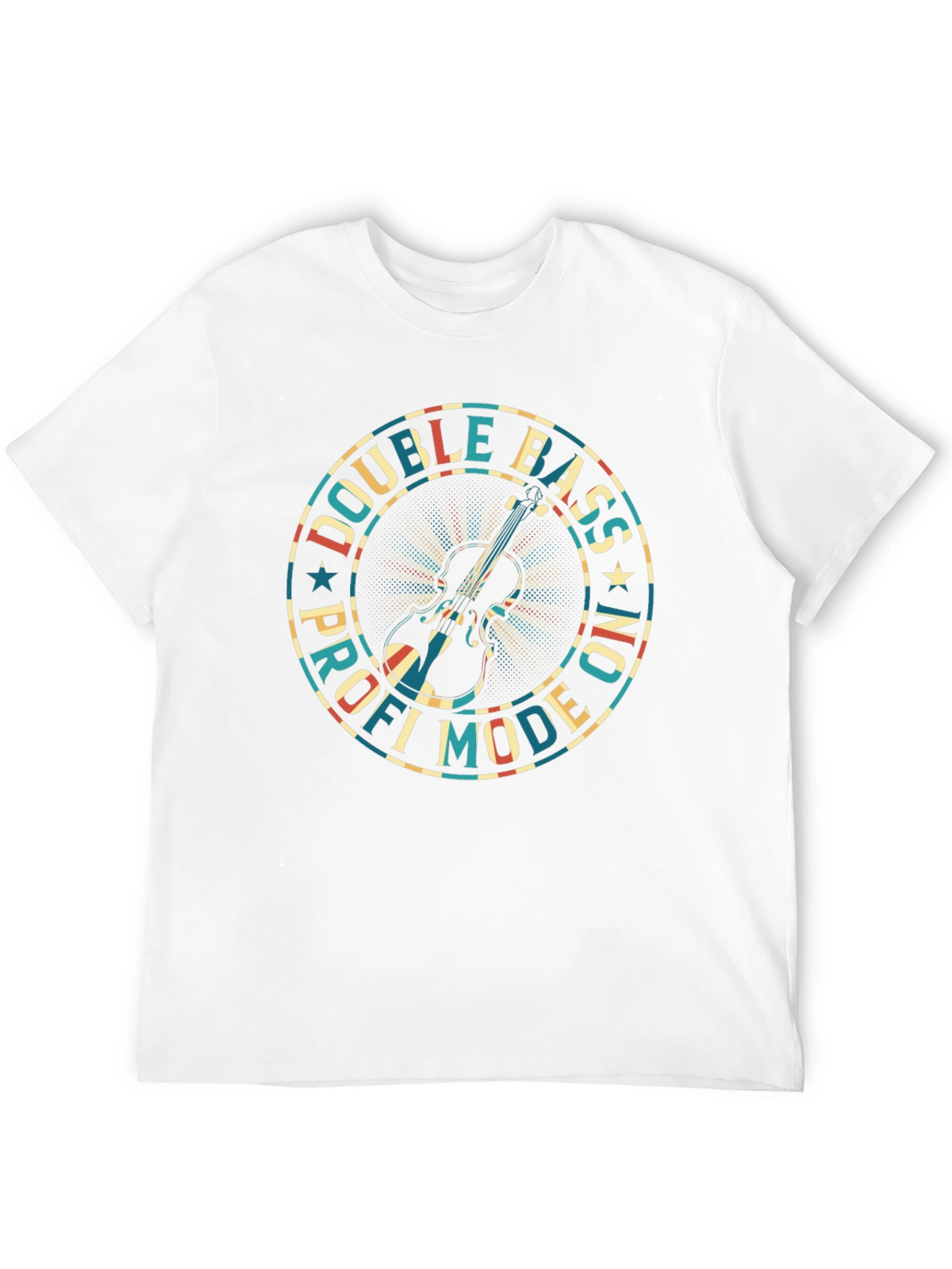 Double Bass Pro Mode On Black T-Shirt