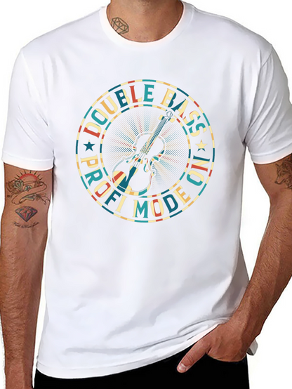 Double Bass Pro Mode On Black T-Shirt