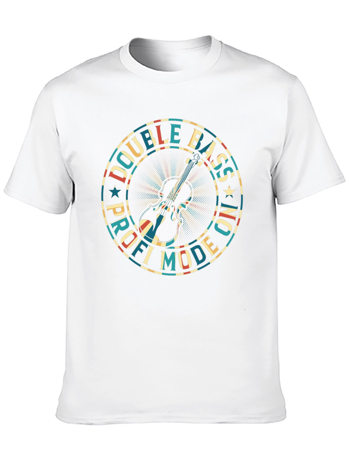 Double Bass Pro Mode On Black T-Shirt