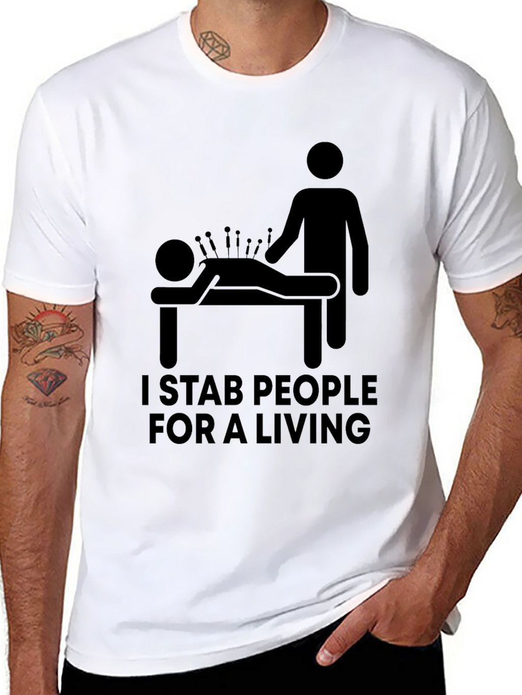 I Stab People For A Living Graphic Tee