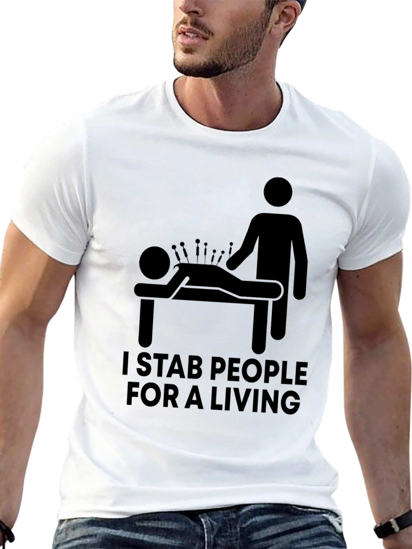 I Stab People For A Living Graphic Tee