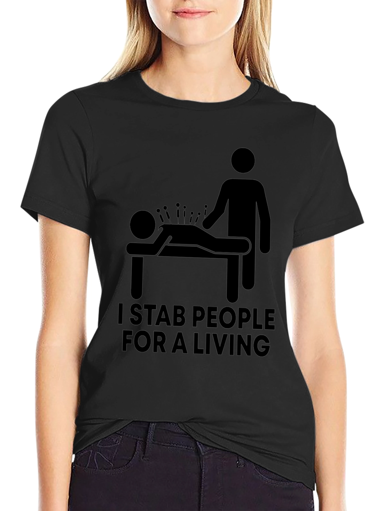 I Stab People For A Living Graphic Tee