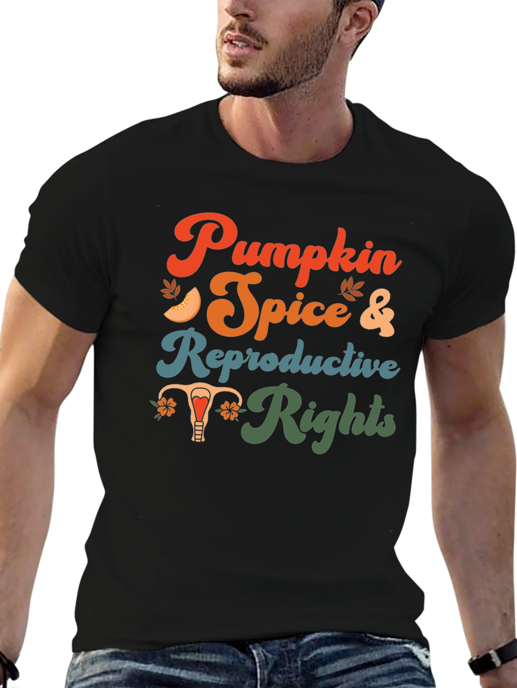Pumpkin Spice & Reproductive Rights Graphic Tee