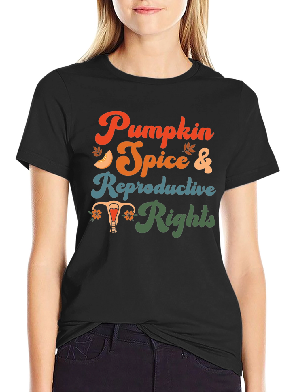 Pumpkin Spice & Reproductive Rights Graphic Tee
