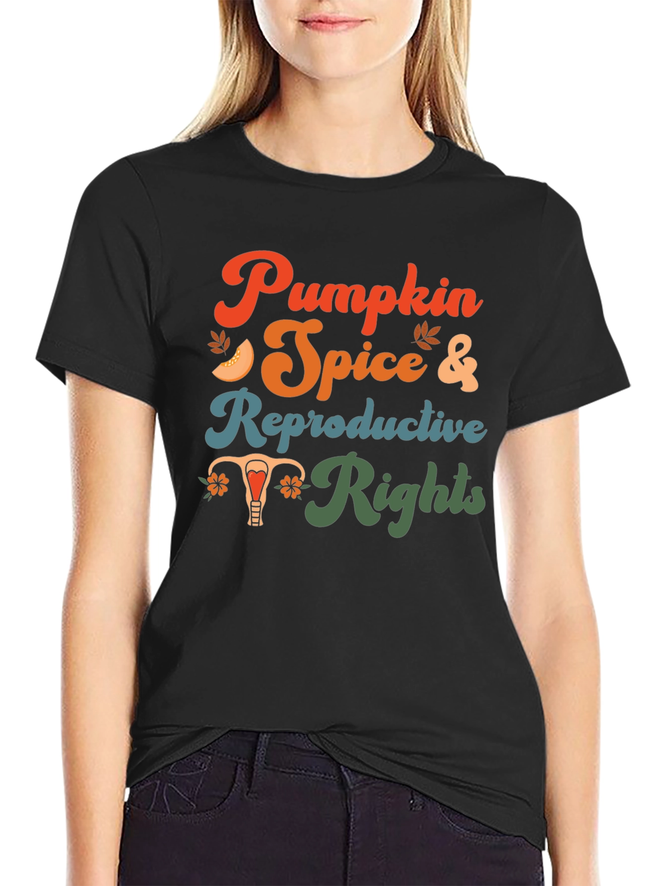 Pumpkin Spice & Reproductive Rights Graphic Tee
