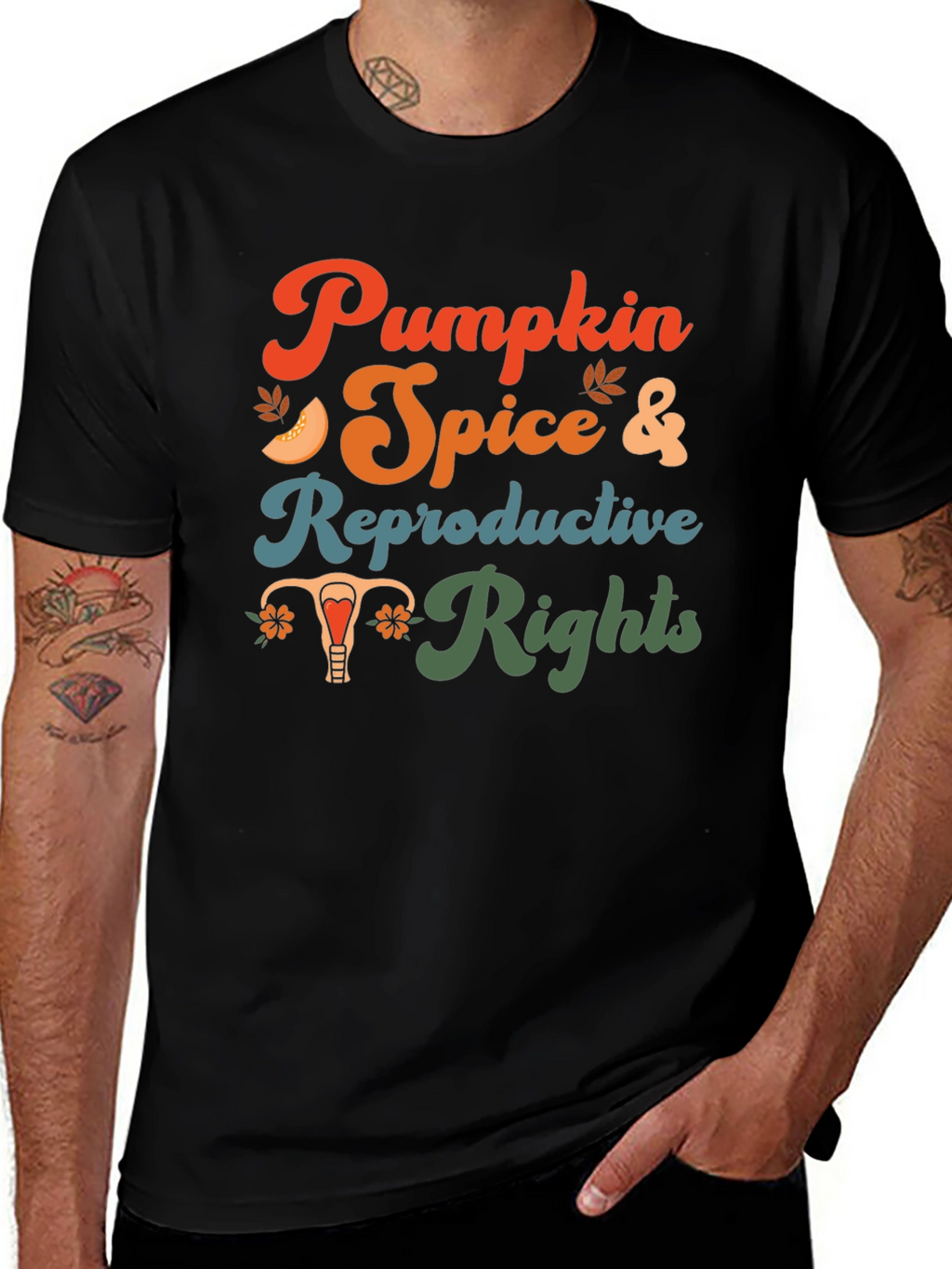 Pumpkin Spice & Reproductive Rights Graphic Tee