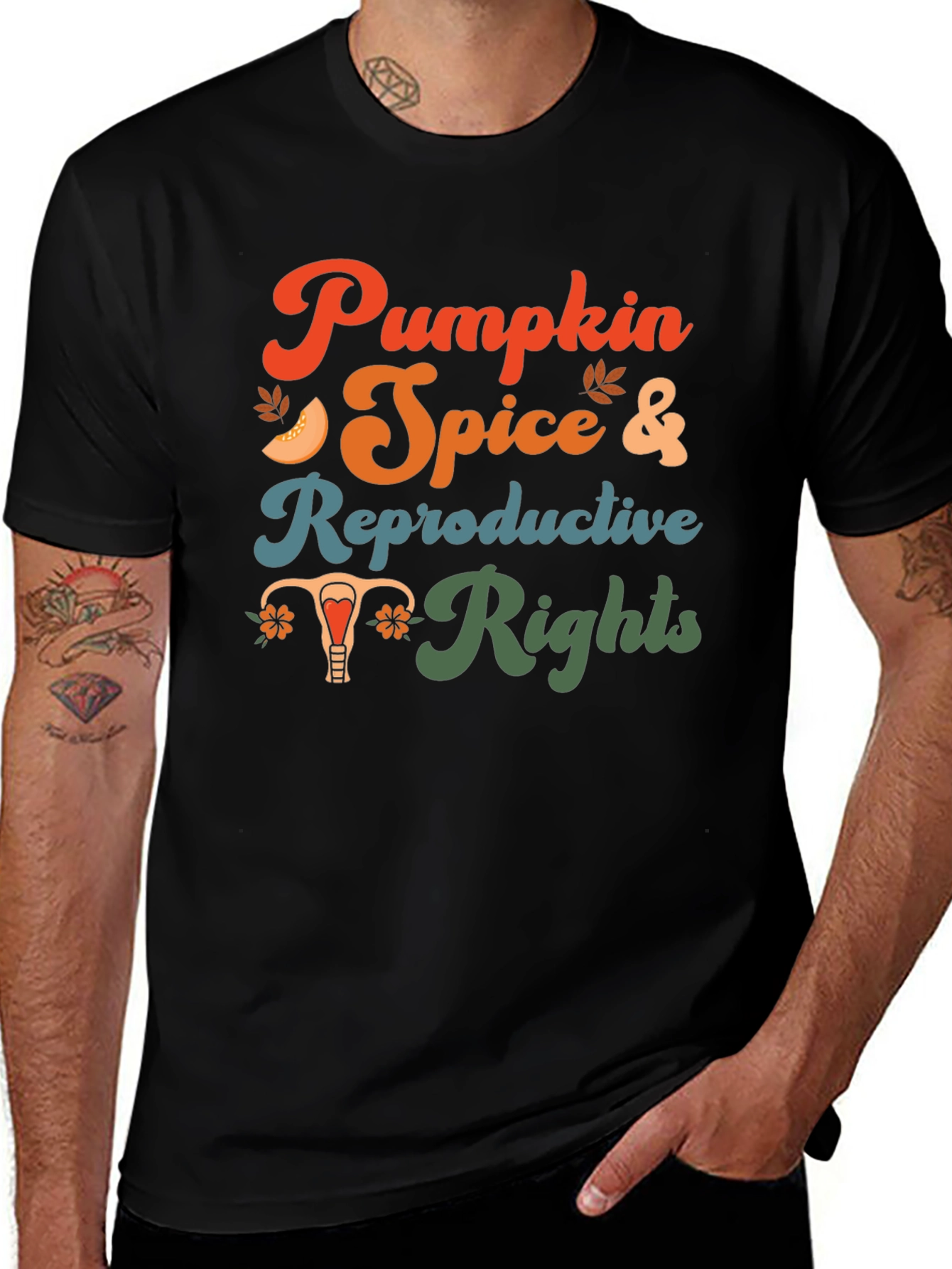 Pumpkin Spice & Reproductive Rights Graphic Tee