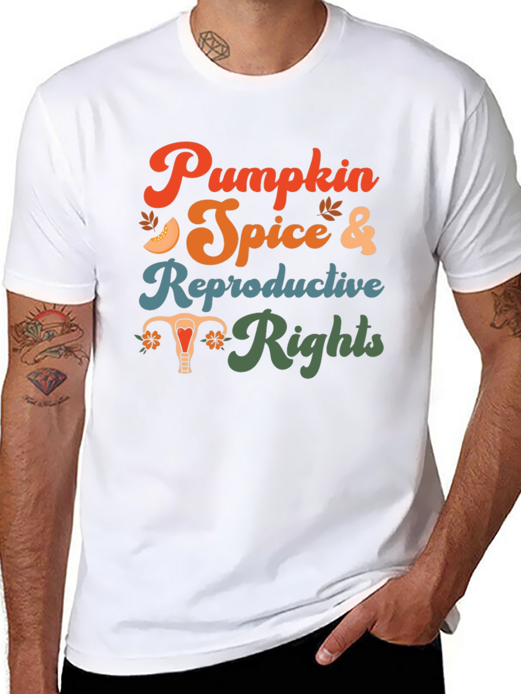 Pumpkin Spice & Reproductive Rights Graphic Tee