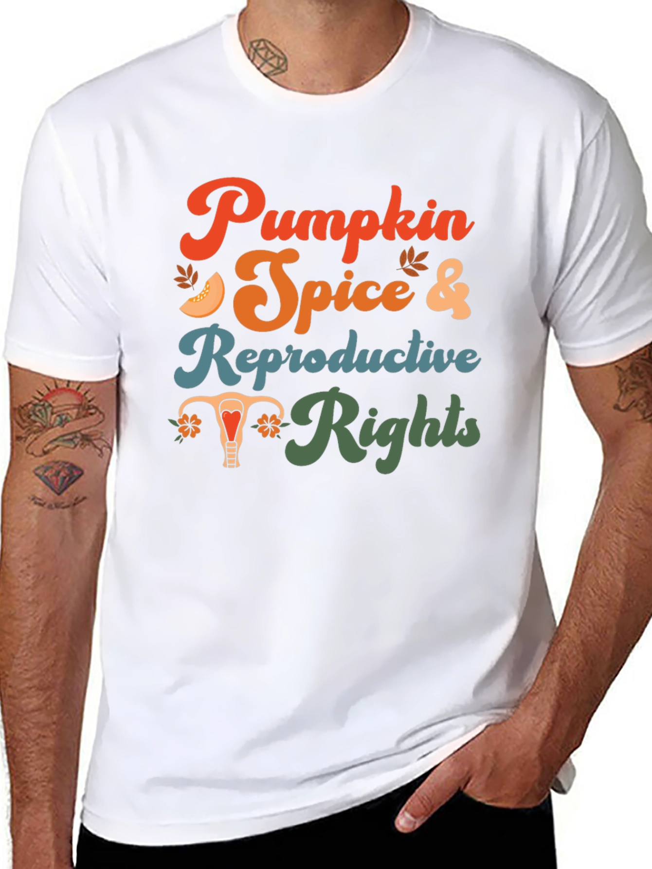 Pumpkin Spice & Reproductive Rights Graphic Tee