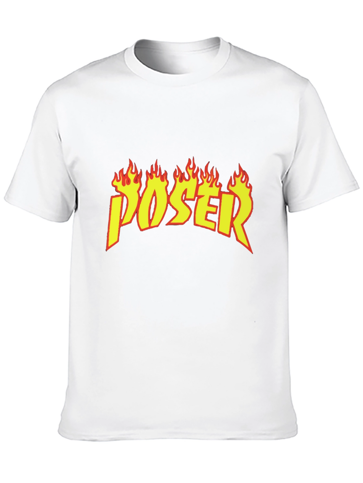 Poser Flame Graphic Black T-Shirt