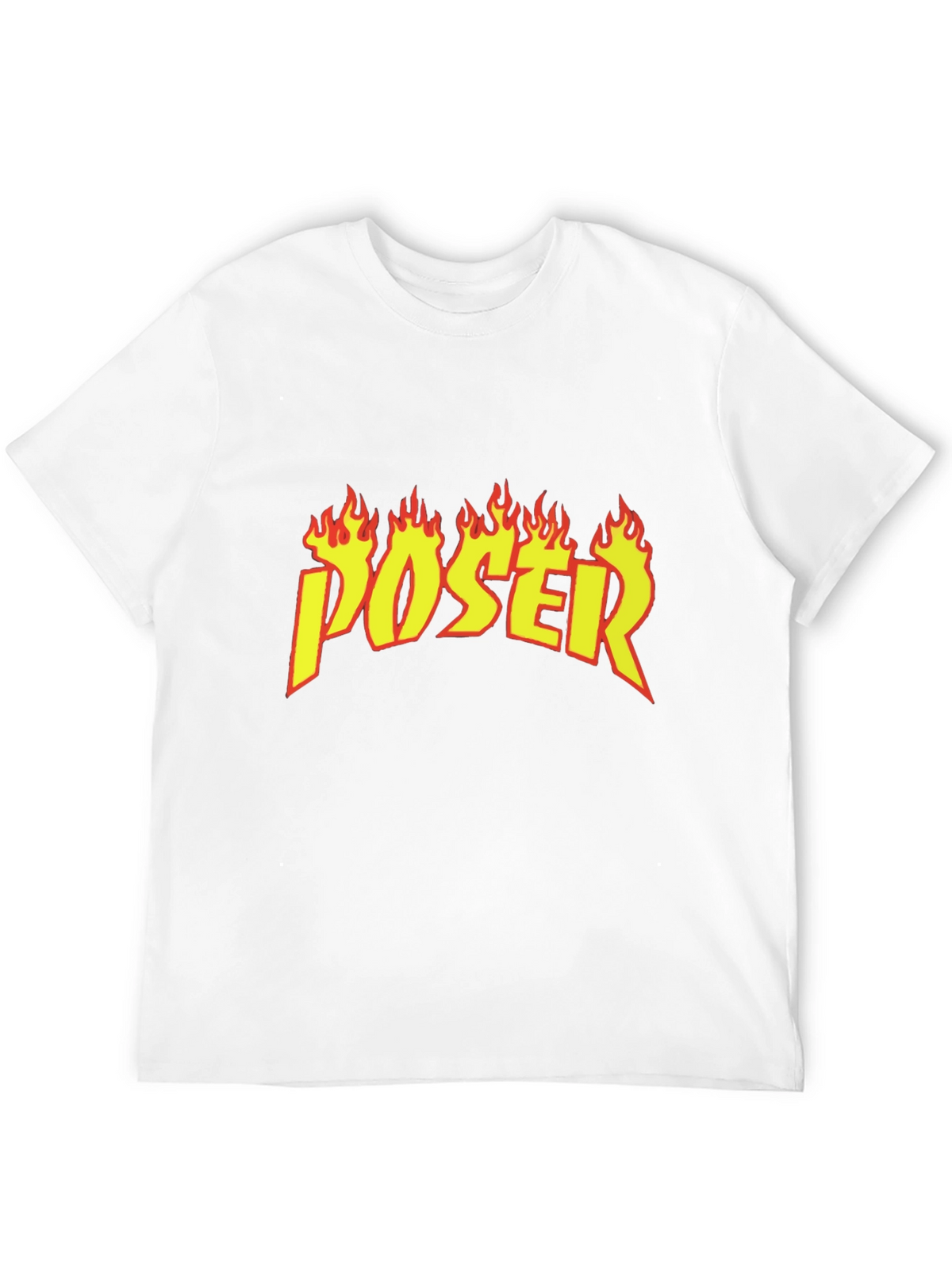 Poser Flame Graphic Black T-Shirt