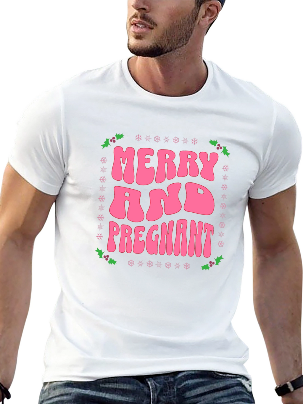 Merry and Pregnant Graphic Tee