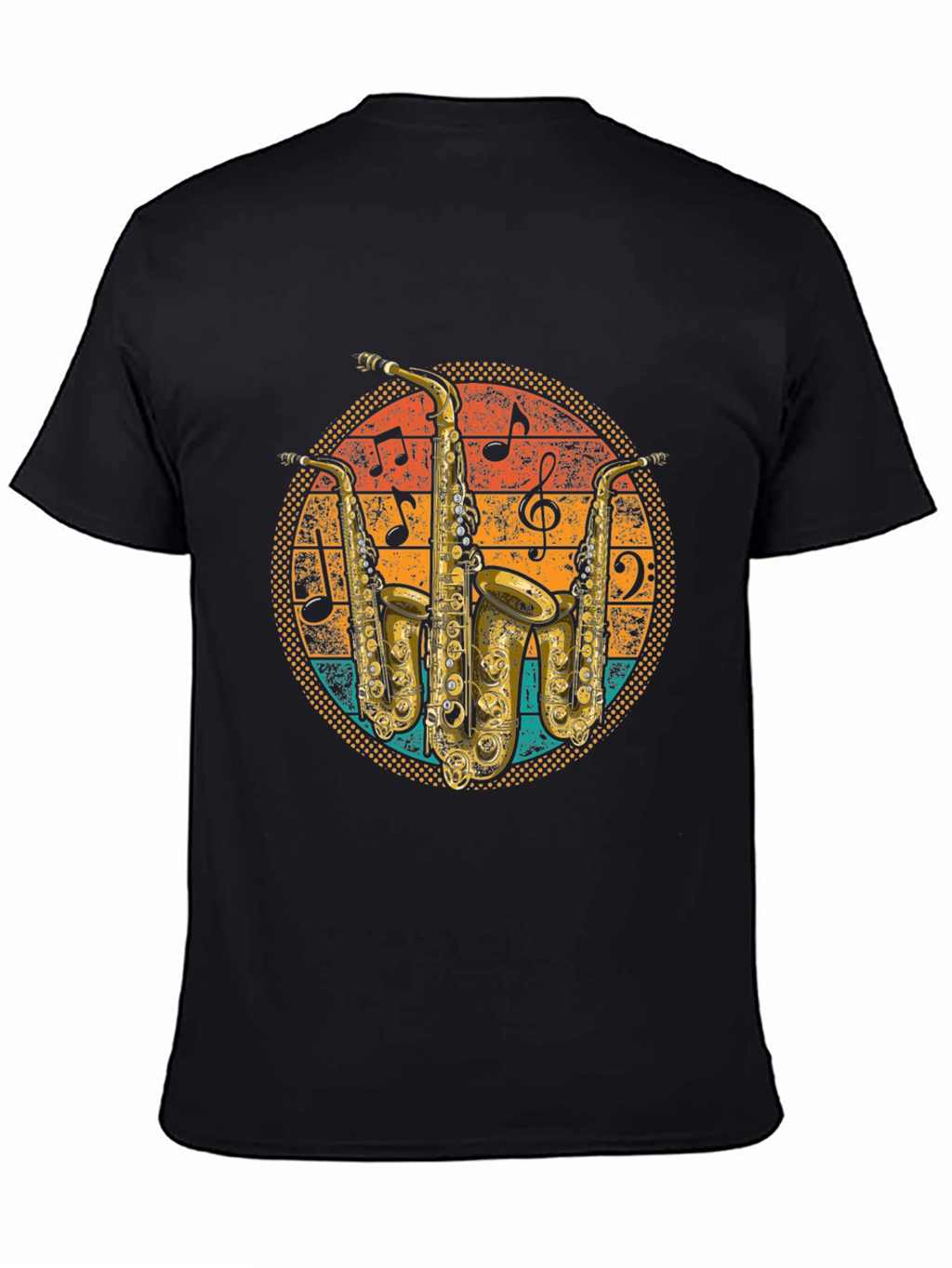 Retro Saxophone Music T-Shirt