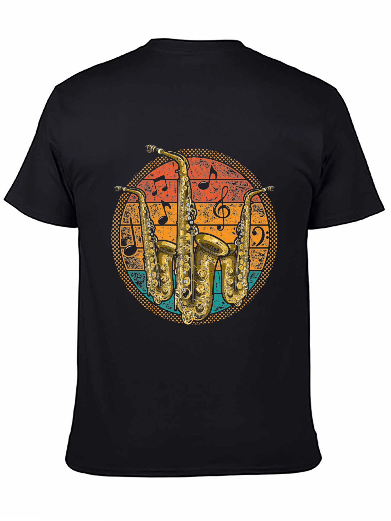Retro Saxophone Music T-Shirt