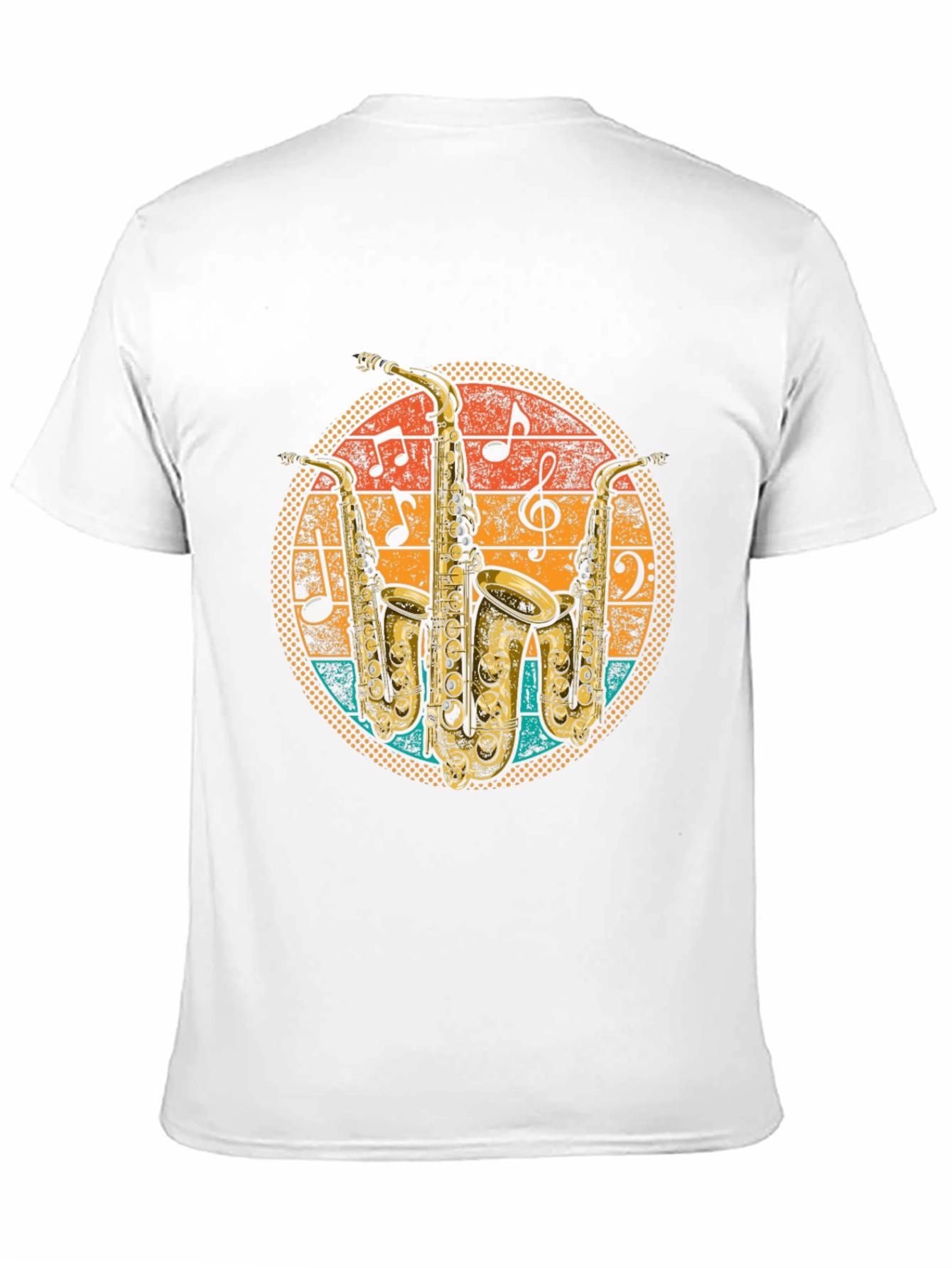 Retro Saxophone Music T-Shirt
