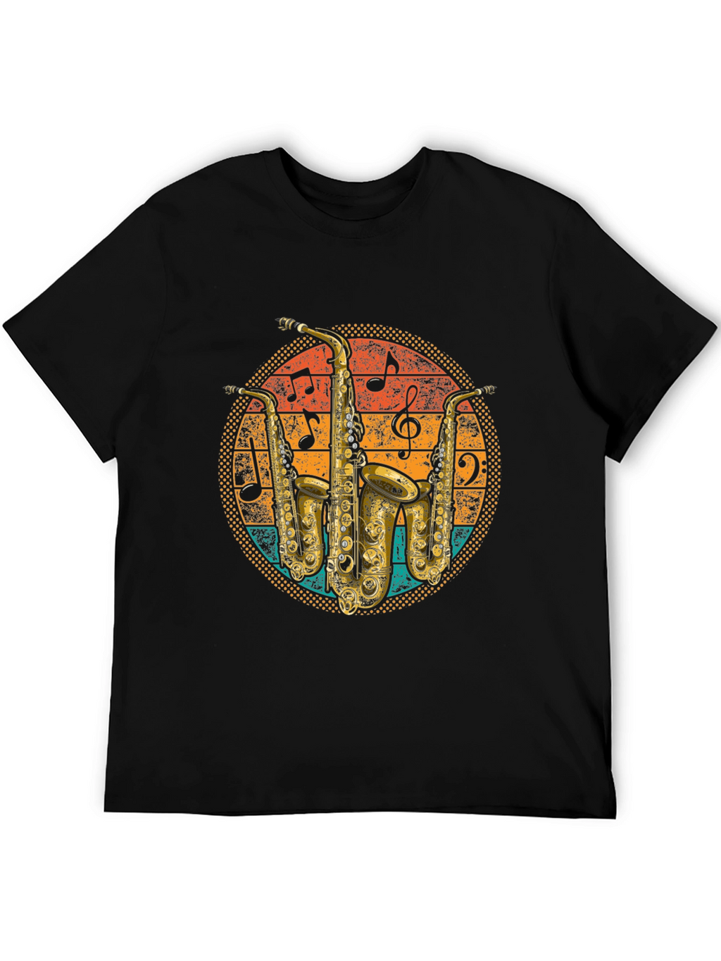 Retro Saxophone Music T-Shirt