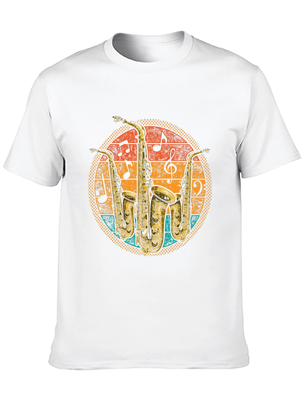 Retro Saxophone Music T-Shirt