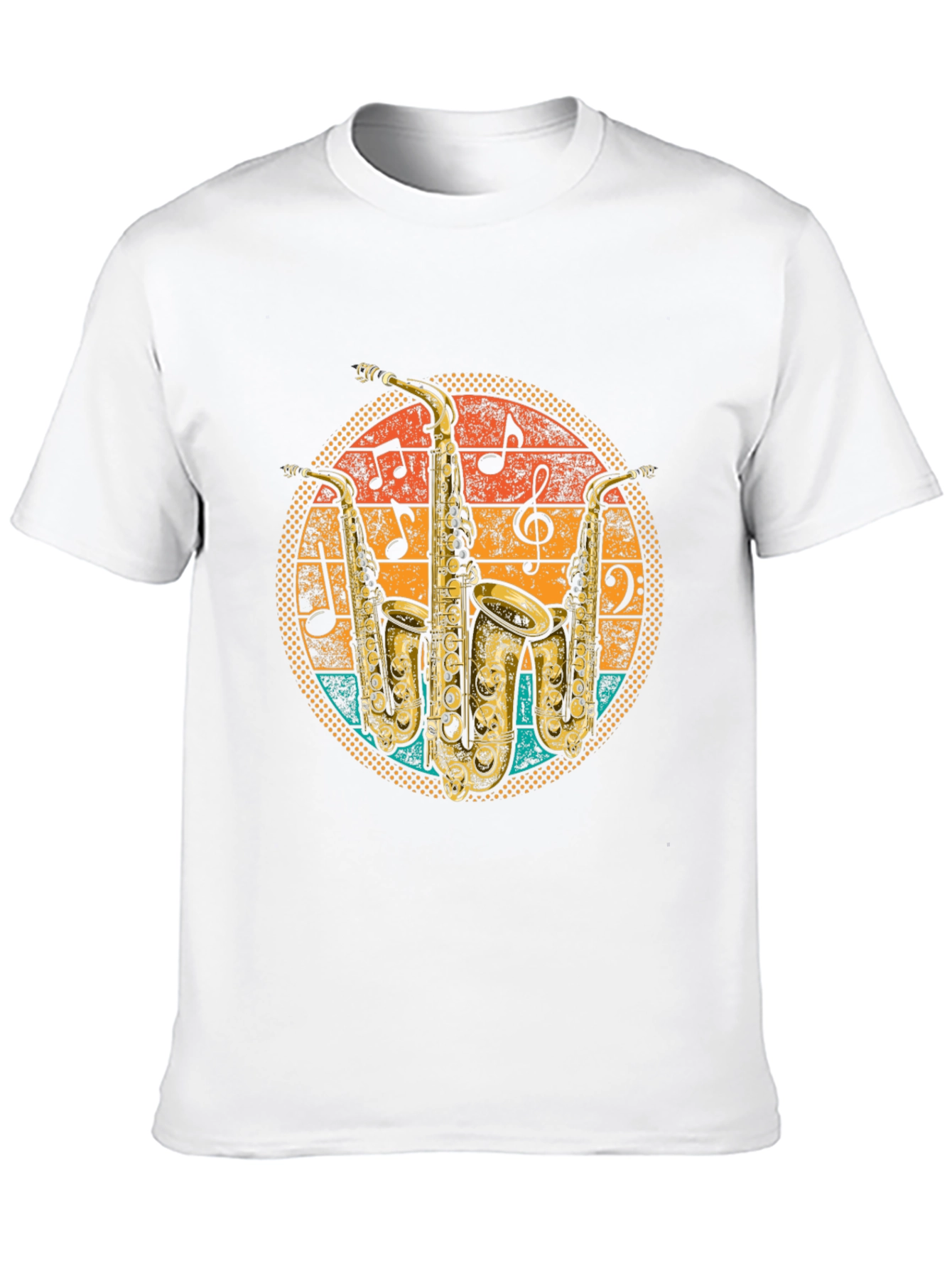 Retro Saxophone Music T-Shirt