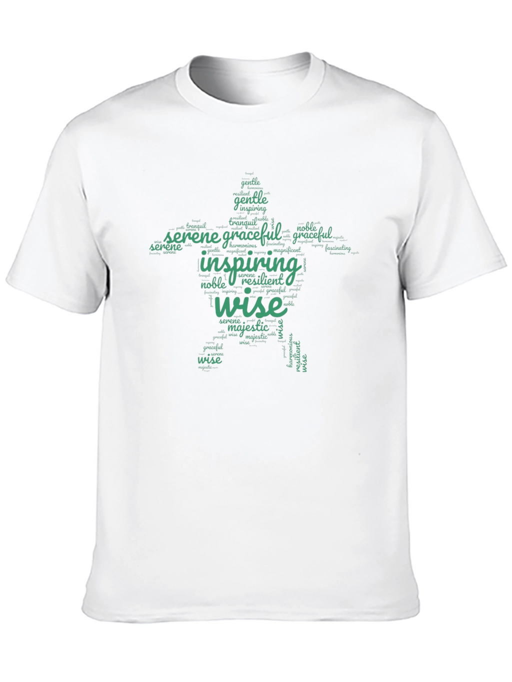 Inspiring Words T-Shirt - Wise Serene Graceful