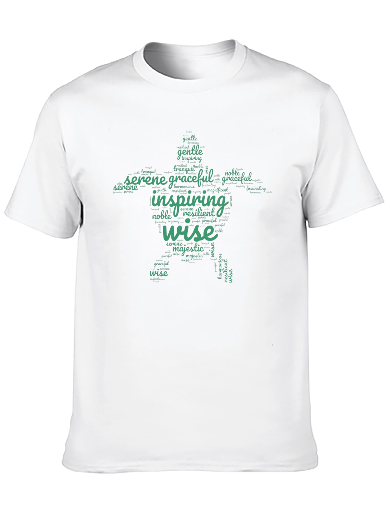Inspiring Words T-Shirt - Wise Serene Graceful