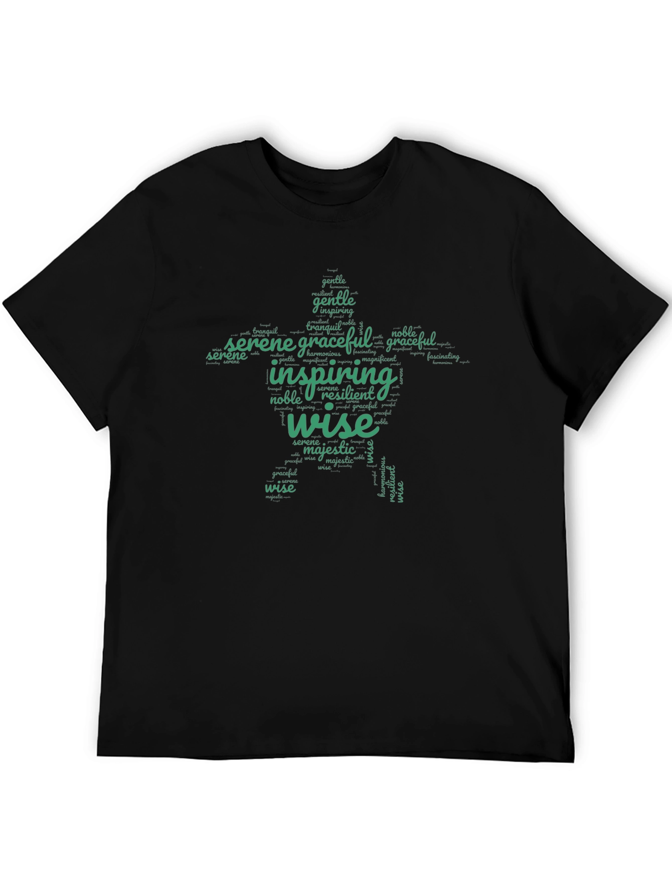 Inspiring Words T-Shirt - Wise Serene Graceful