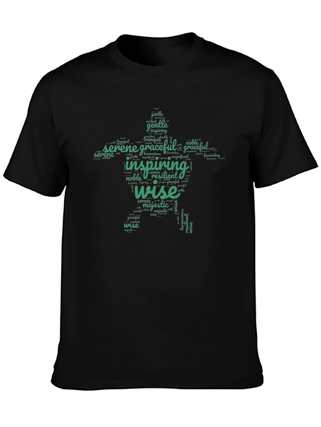 Inspiring Words T-Shirt - Wise Serene Graceful