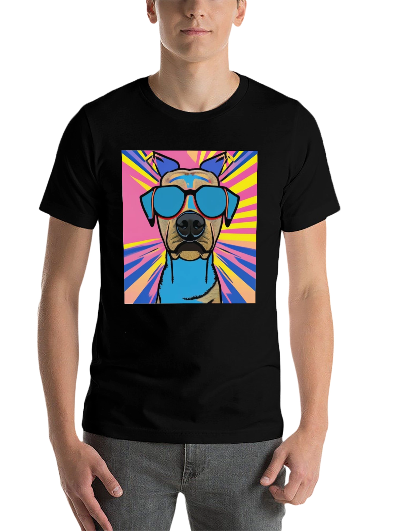 Cool Dog Graphic Tee - Stylish Canine Design