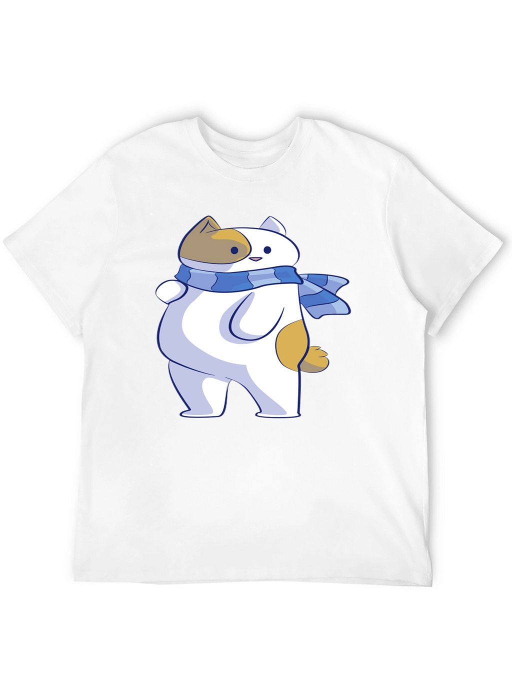 Cartoon Cat T-Shirt - Unisex Black Tee