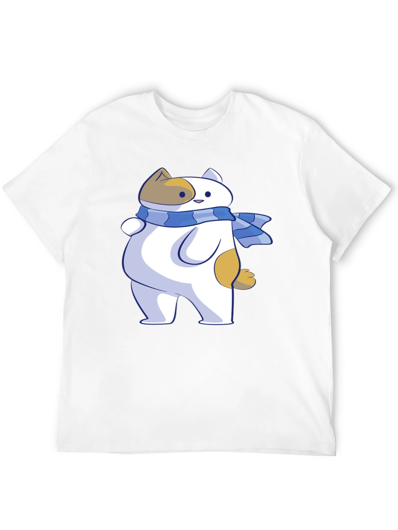 Cartoon Cat T-Shirt - Unisex Black Tee