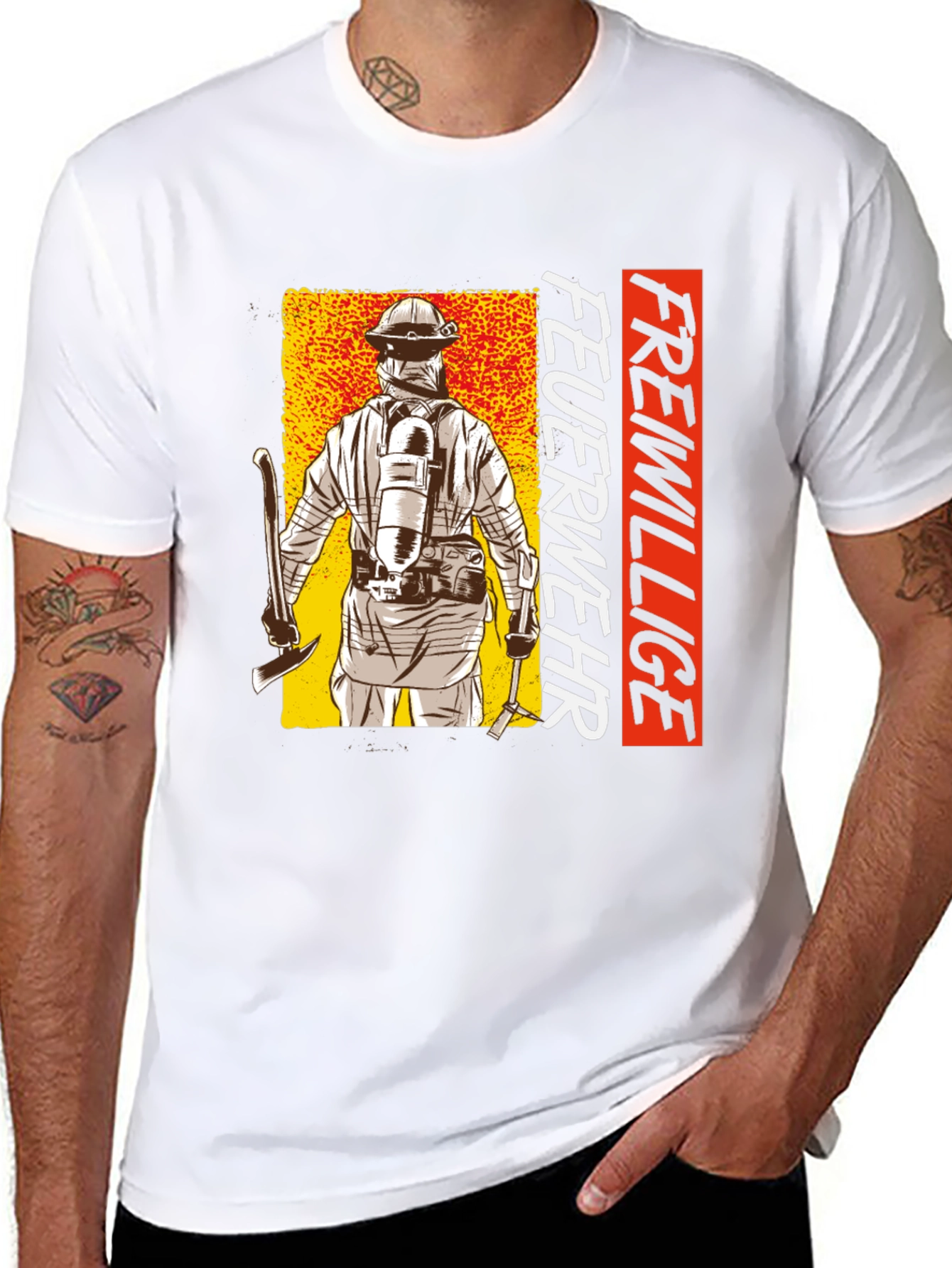 Firefighter T-Shirt - Freiwillige Feuerwehr Design