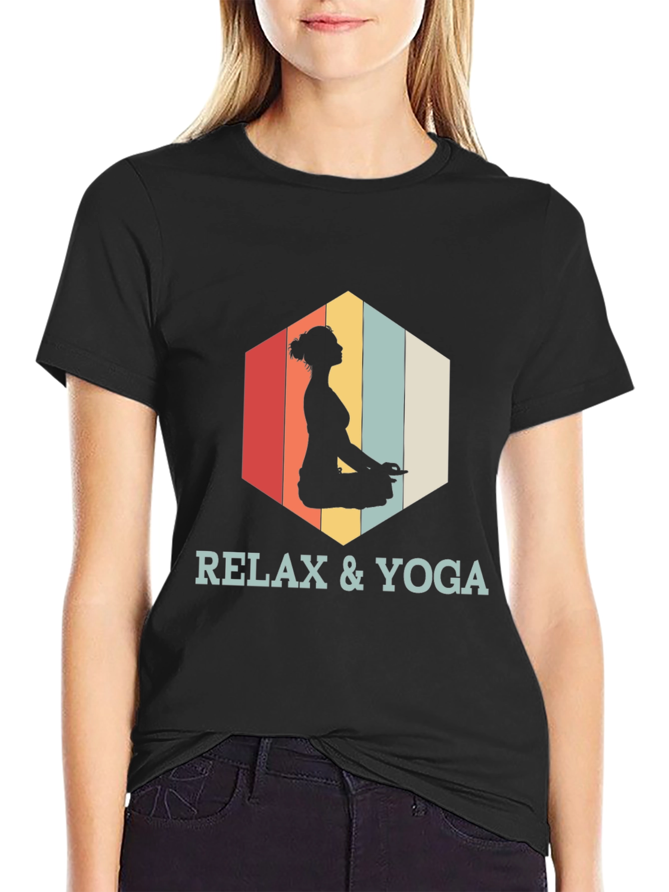 Relax & Yoga Graphic Tee - Meditation Shirt