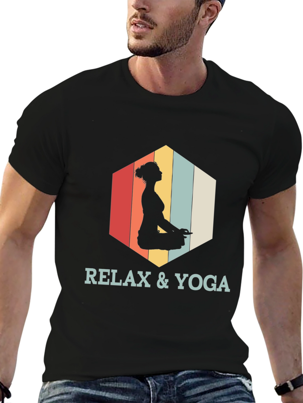 Relax & Yoga Graphic Tee - Meditation Shirt