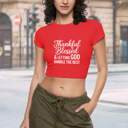 Not My Problem Sassy Casual Grey Crop Top